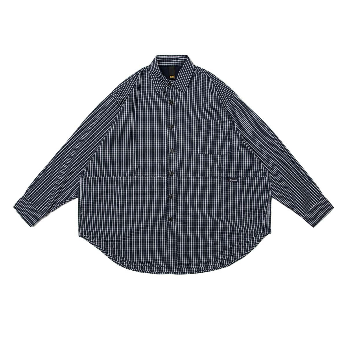 日系經典格紋廓形襯衫