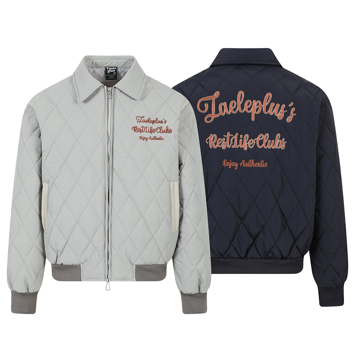 RestLife菱格書寫飛行外套