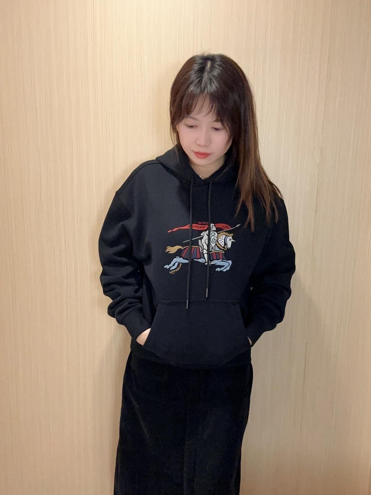 BBR 黑色 彩色戰馬 有帽衛衣 男女可穿