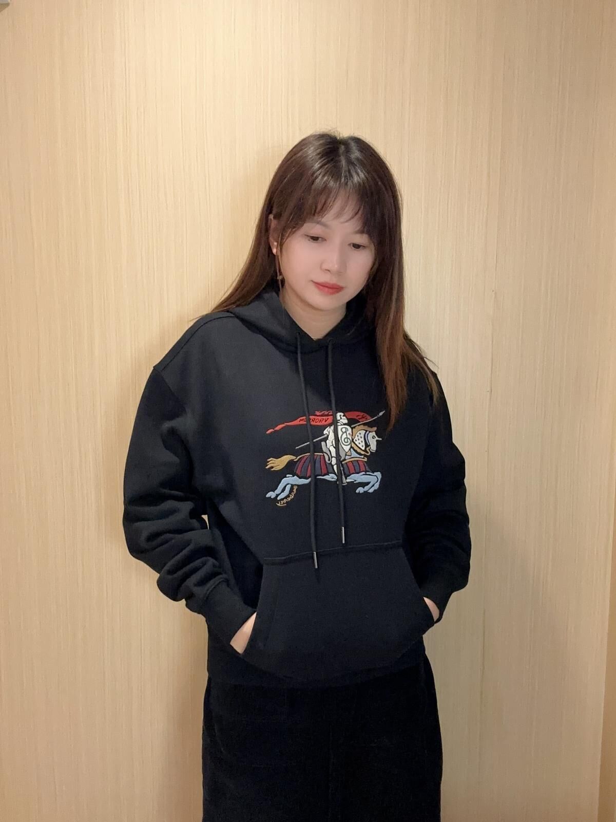 BBR 黑色 彩色戰馬 有帽衛衣 男女可穿