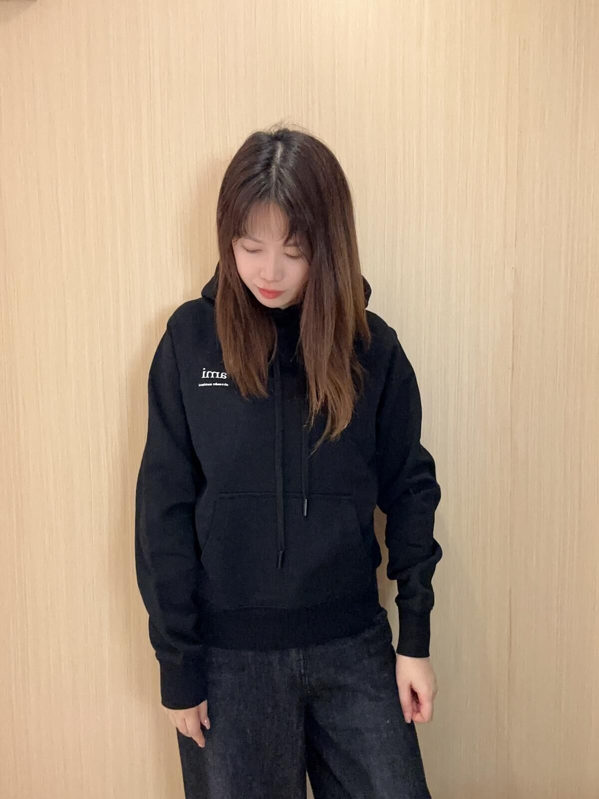 AMI 字母Logo 有帽衞衣