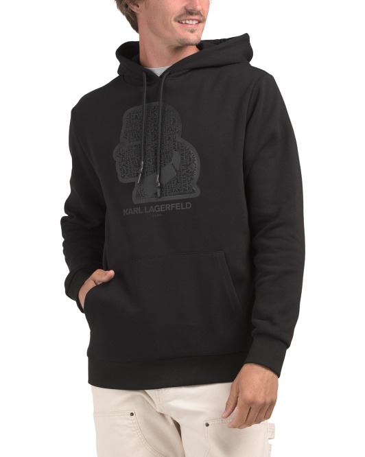 【預購】KARL LAGERFELD PARIS H121960 男裝有帽衛衣