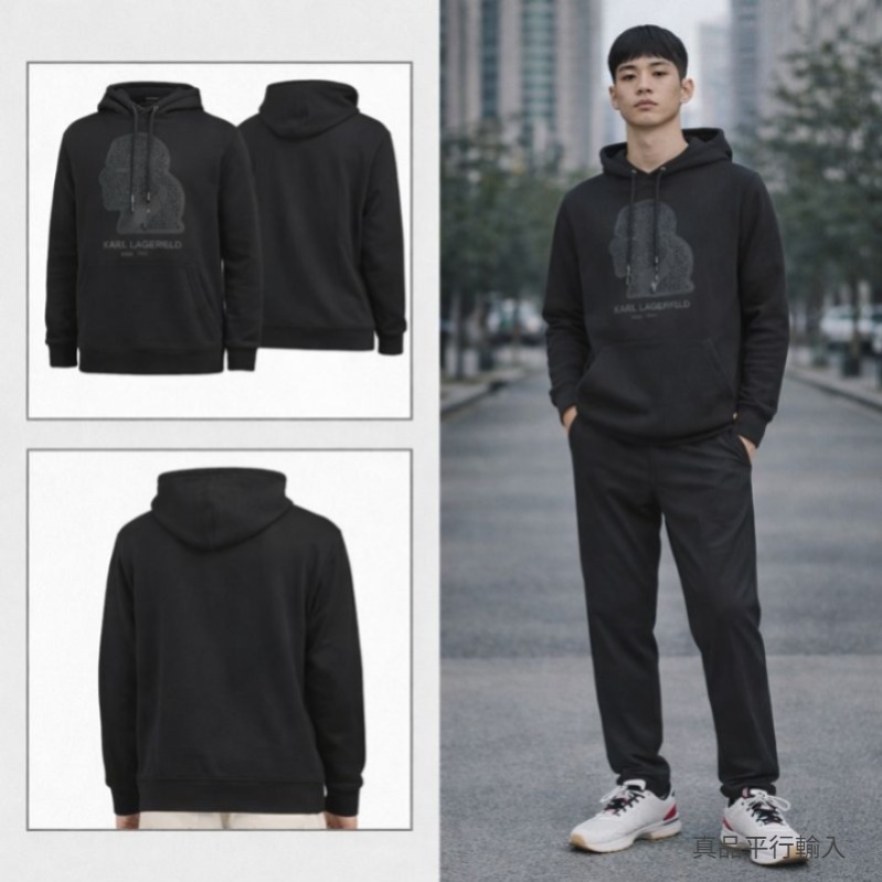 【預購】KARL LAGERFELD PARIS H121960 男裝有帽衛衣
