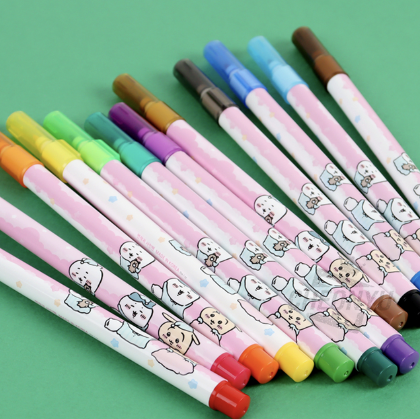 韓國 CHIIKAWA 12色水筆 包裝隨機發送