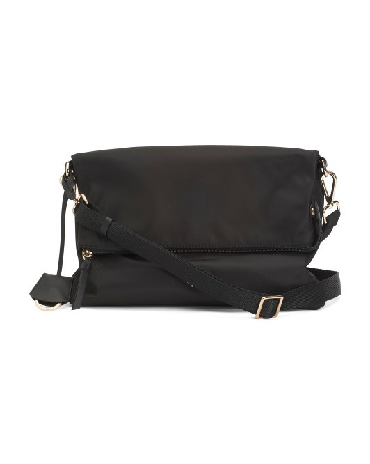 【預購】Q121905 RADLEY LONDON 小號翻蓋斜背包（黑色, 12.5in W x 8.5in H）