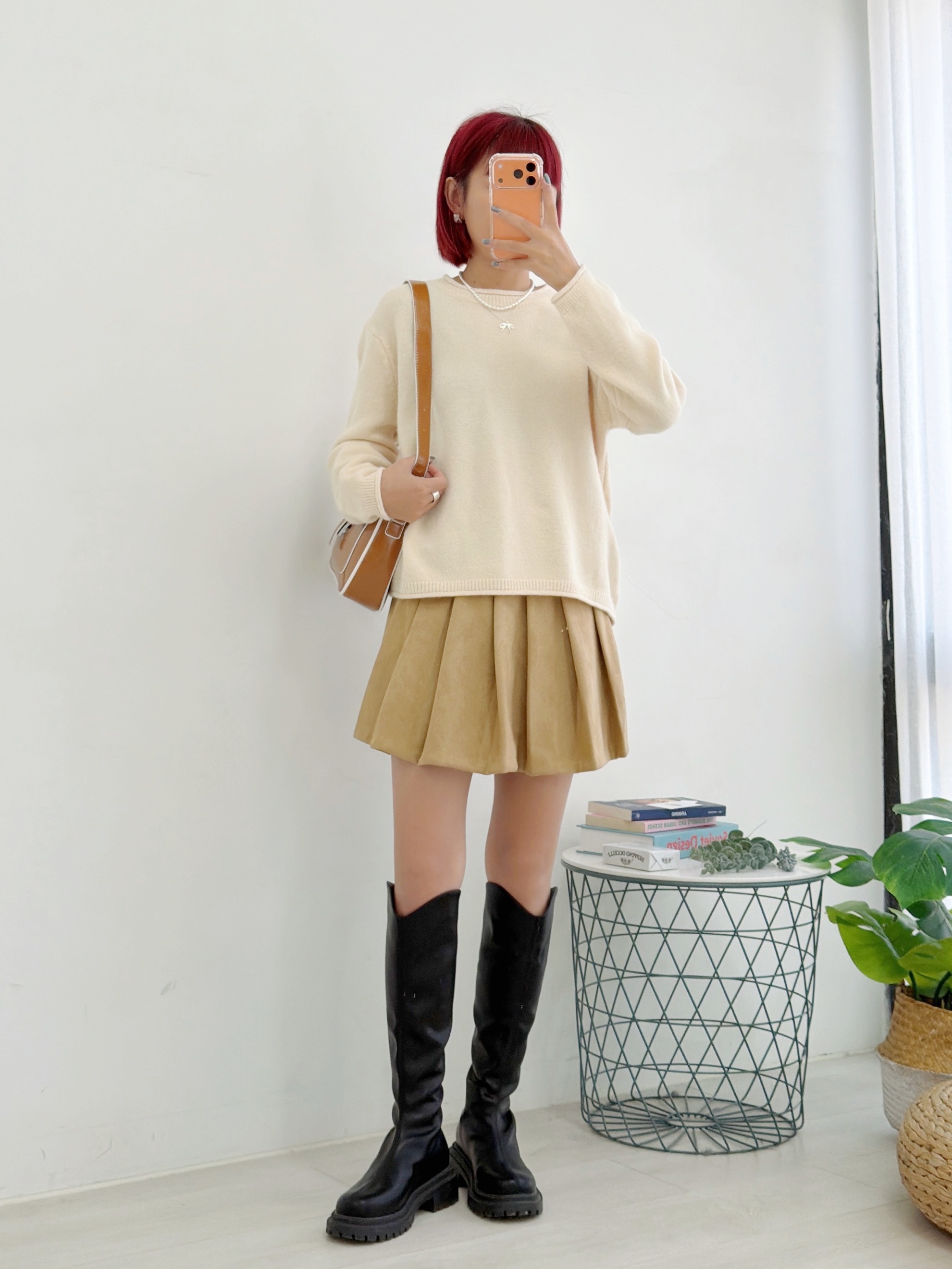 法朵Fado Shop｜素面羅紋袖邊圓領織衫 0114055 七色