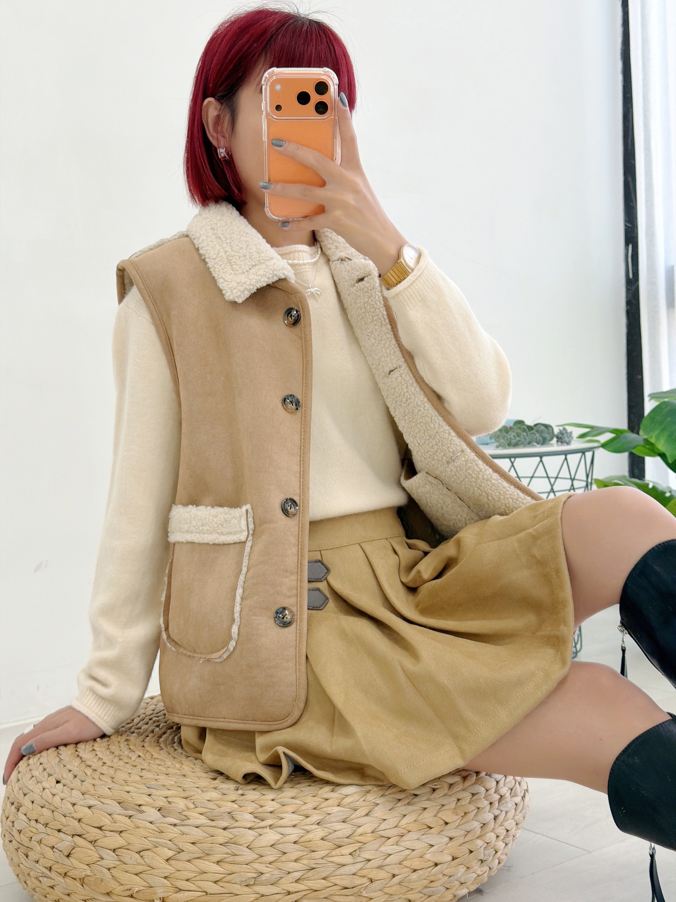 法朵Fado Shop｜素面羅紋袖邊圓領織衫 0114055 七色