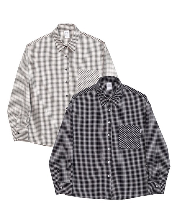 預訂｜MUAHMUAH LOOSE FIT GINGHAM CHECK SHIRT