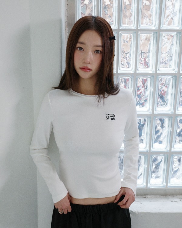 預訂｜MUAHMUAH LACE POINT CROP T-SHIRT [3color]
