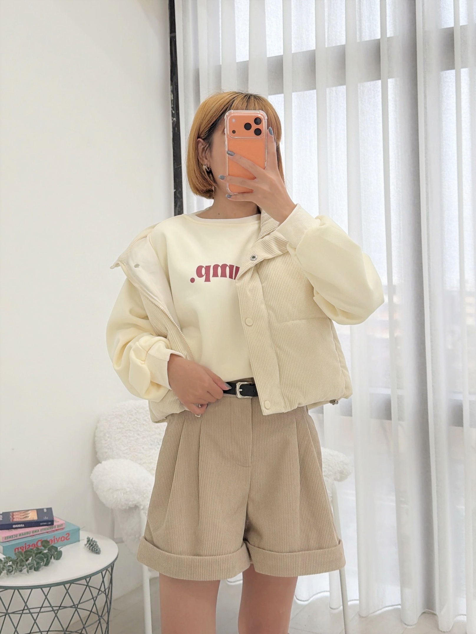 法朵Fado shop｜兩抽繩立領壓釦燈芯絨背心899A019 三色