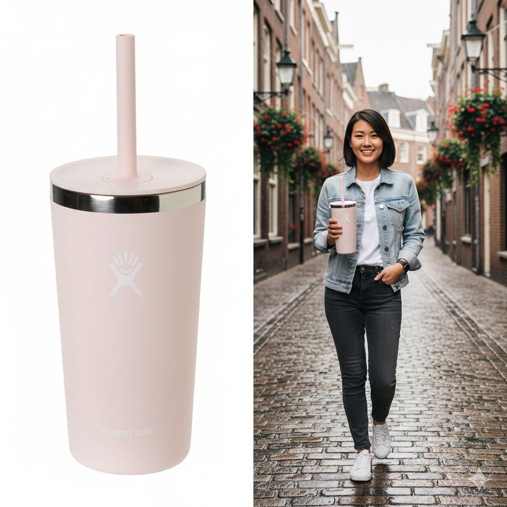 【預購】Q121901 Hydro Flask 全能保溫杯，附吸管蓋 - 20 盎司（三葉草色）