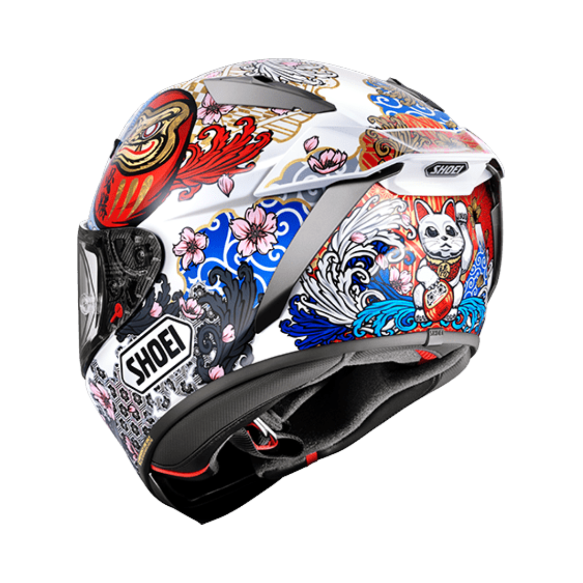 SHOEI】X-FIFTEEN (X-15) Marquez Motegi 6 白招財貓全罩安全帽