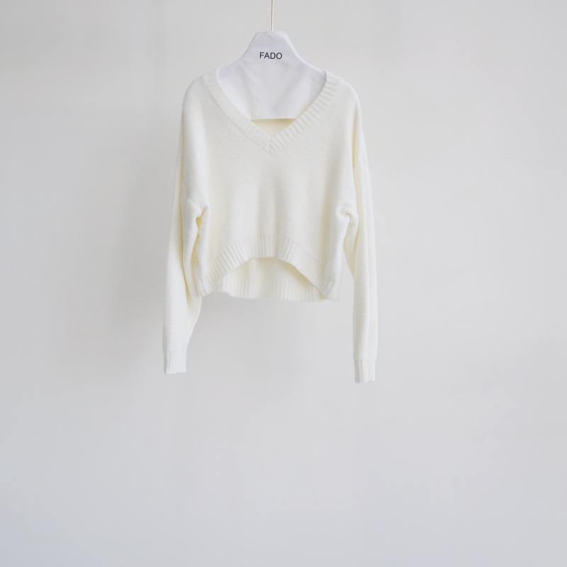 法朵Fado Shop｜V領Q軟前短後長衫 0114065 四色