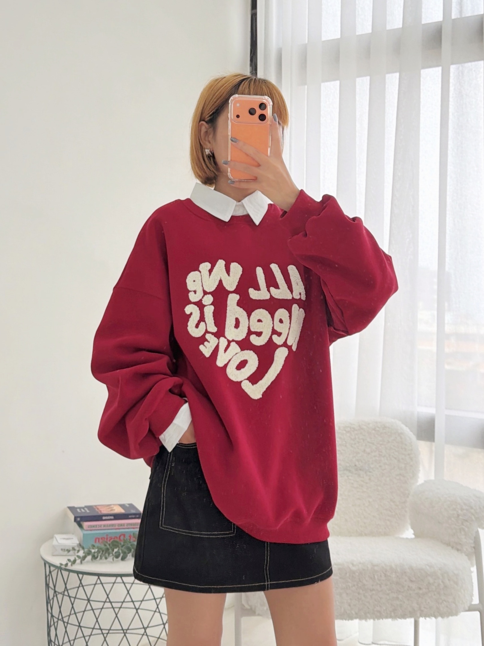 法朵Fado shop｜毛巾刺繡字母圓領大學Tee 0214125 三色