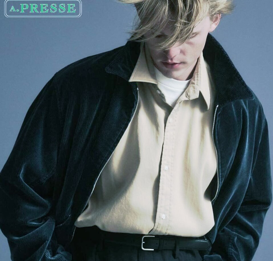 RE-STOCK: A.PRESSE VINTAGE CORDUROY JACKET - NAVY SIZE 2 PRE ORDER ITEM (預訂中)