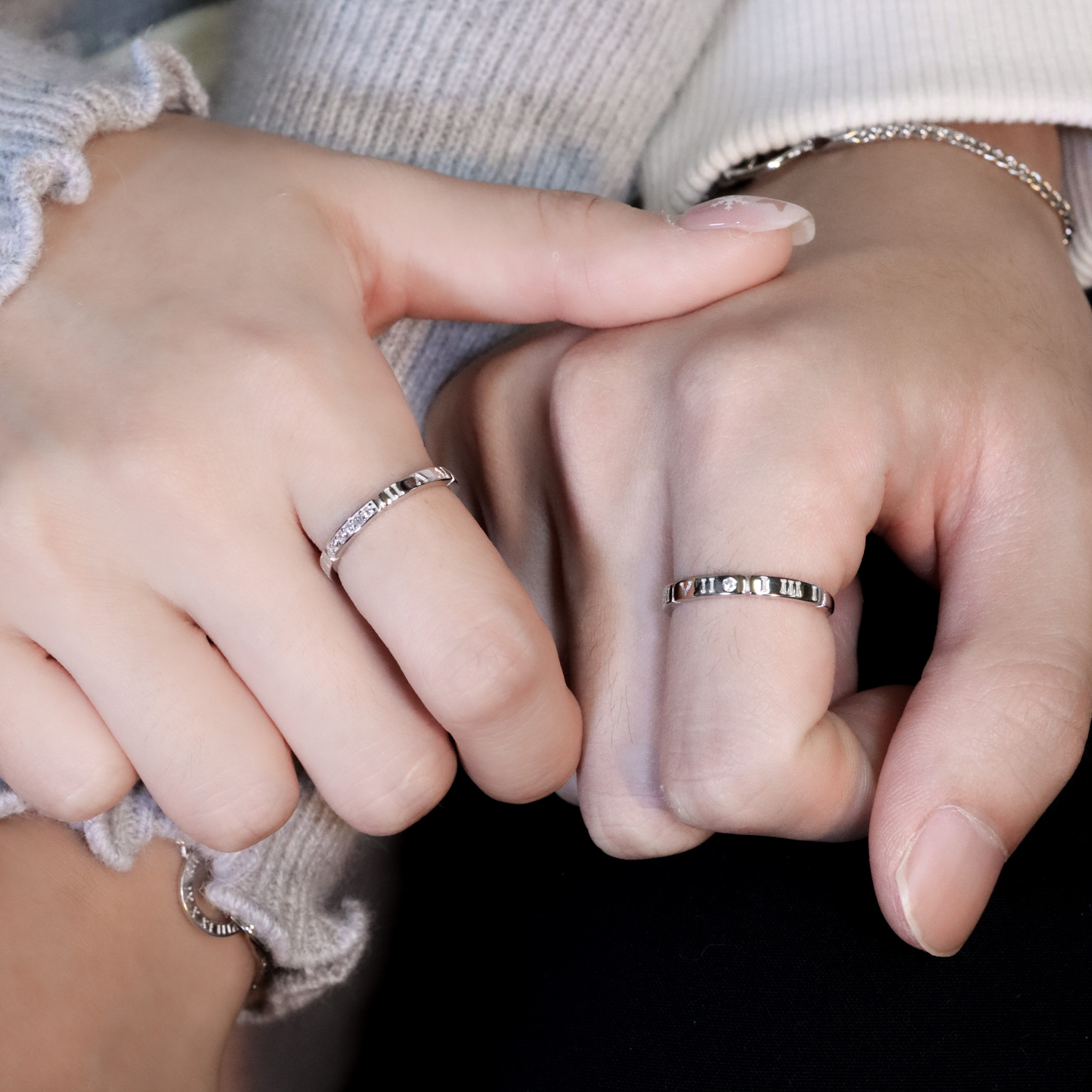 | 925純銀 | 數著我們的小日子情侶戒指2.0 （男款/女款) | RI0994 |