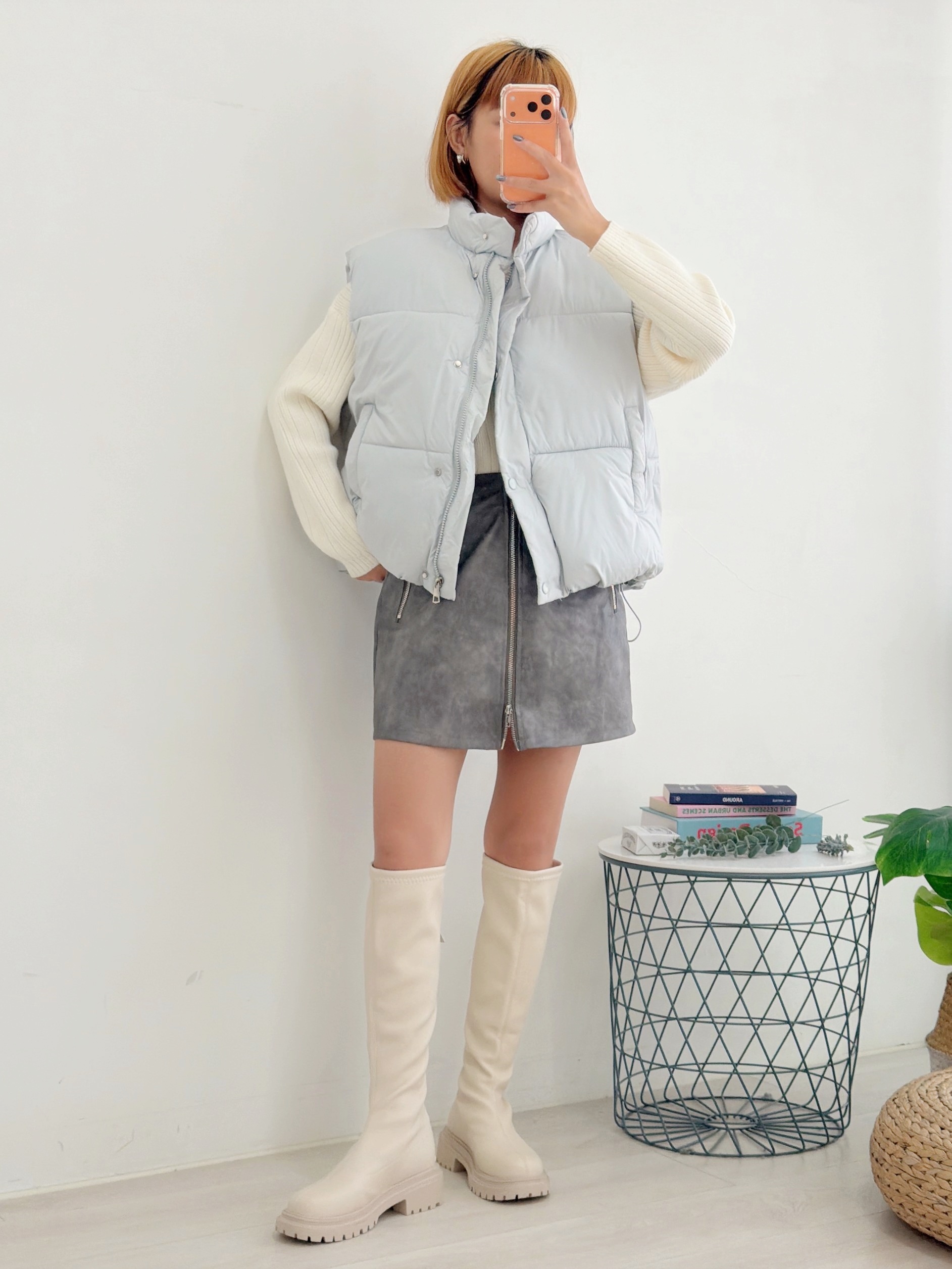 法朵Fado shop｜立領壓釦拉鍊鋪棉背心 8894010 三色