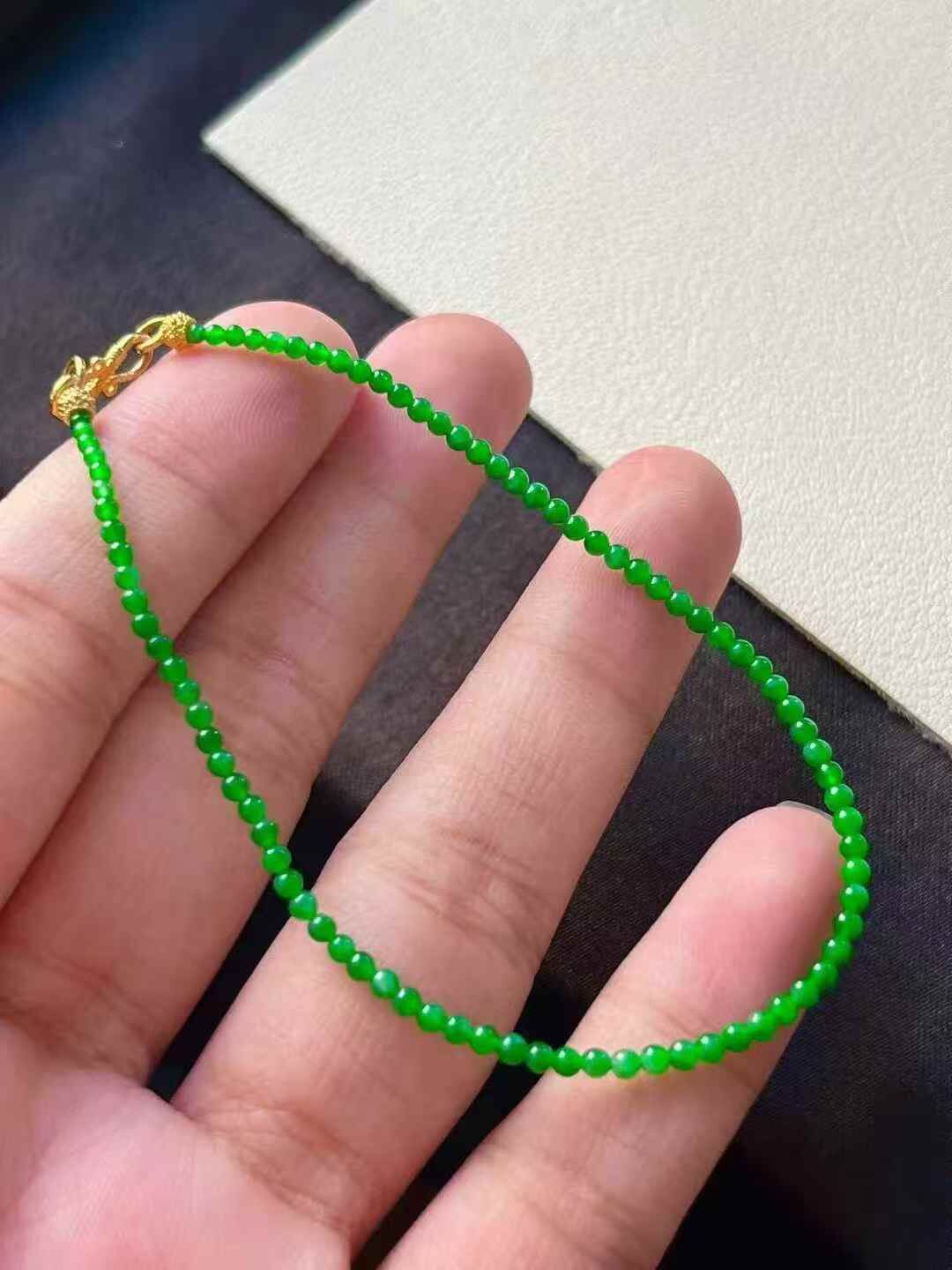 1218321 翡翠珠子手串 (2mm直徑)