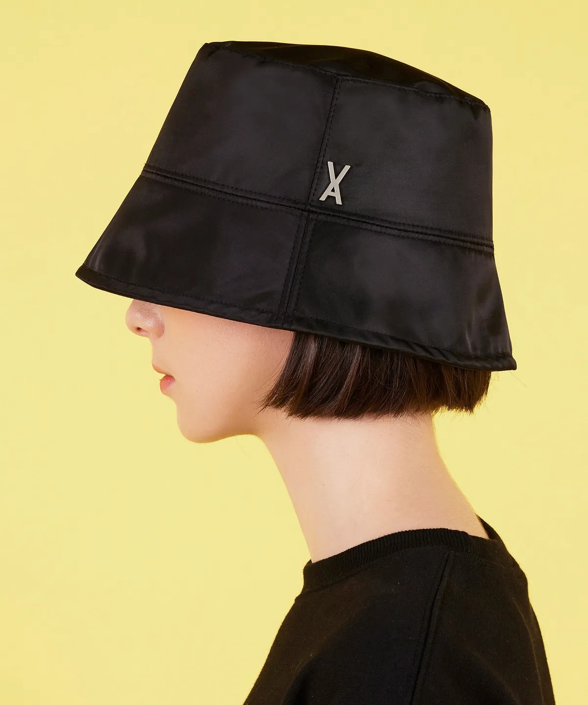 VARZAR Stud Drop Poly Over Fit Bucket Hat