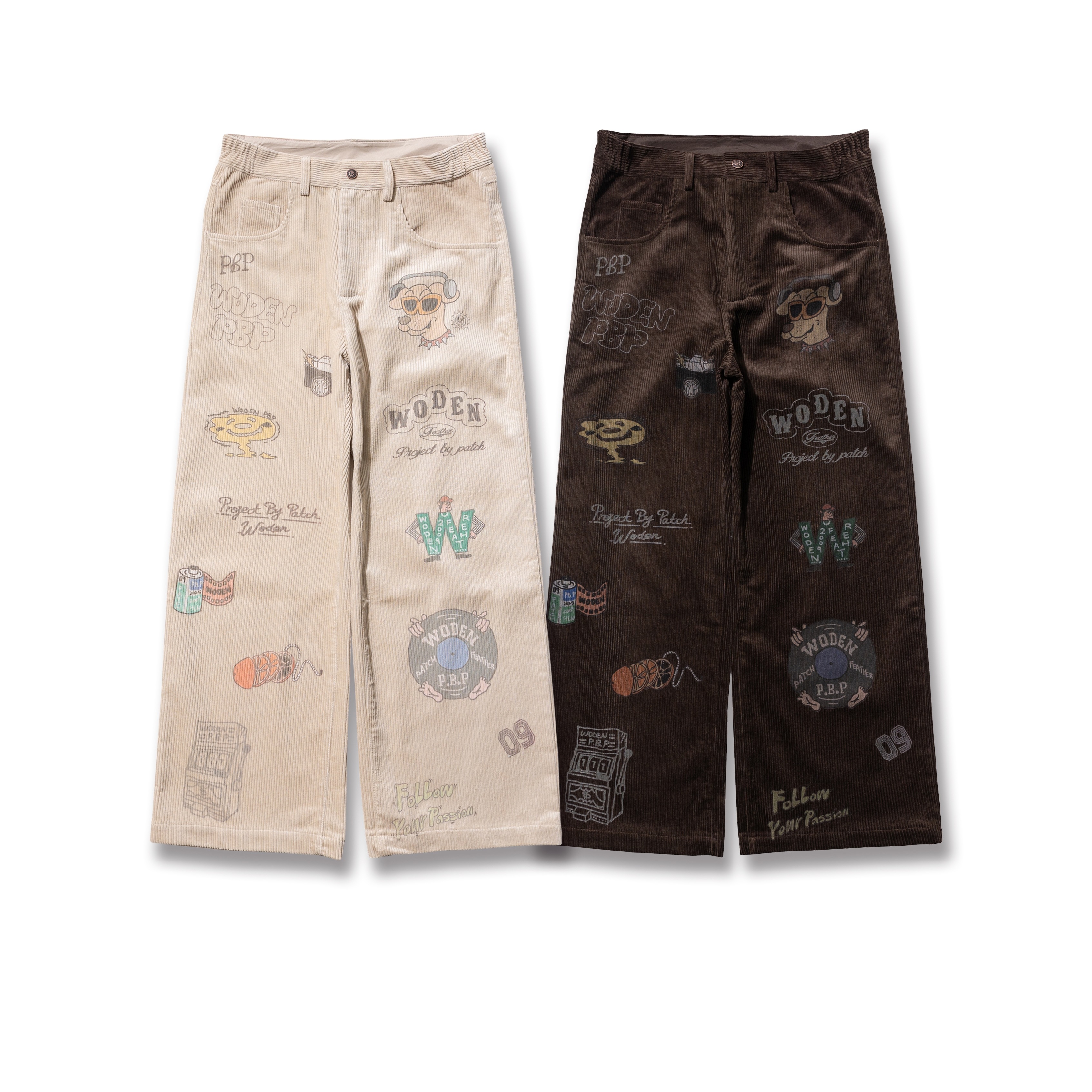 【車庫服飾】WODEN® X P.B.P® Senior cords Corduroy Pants