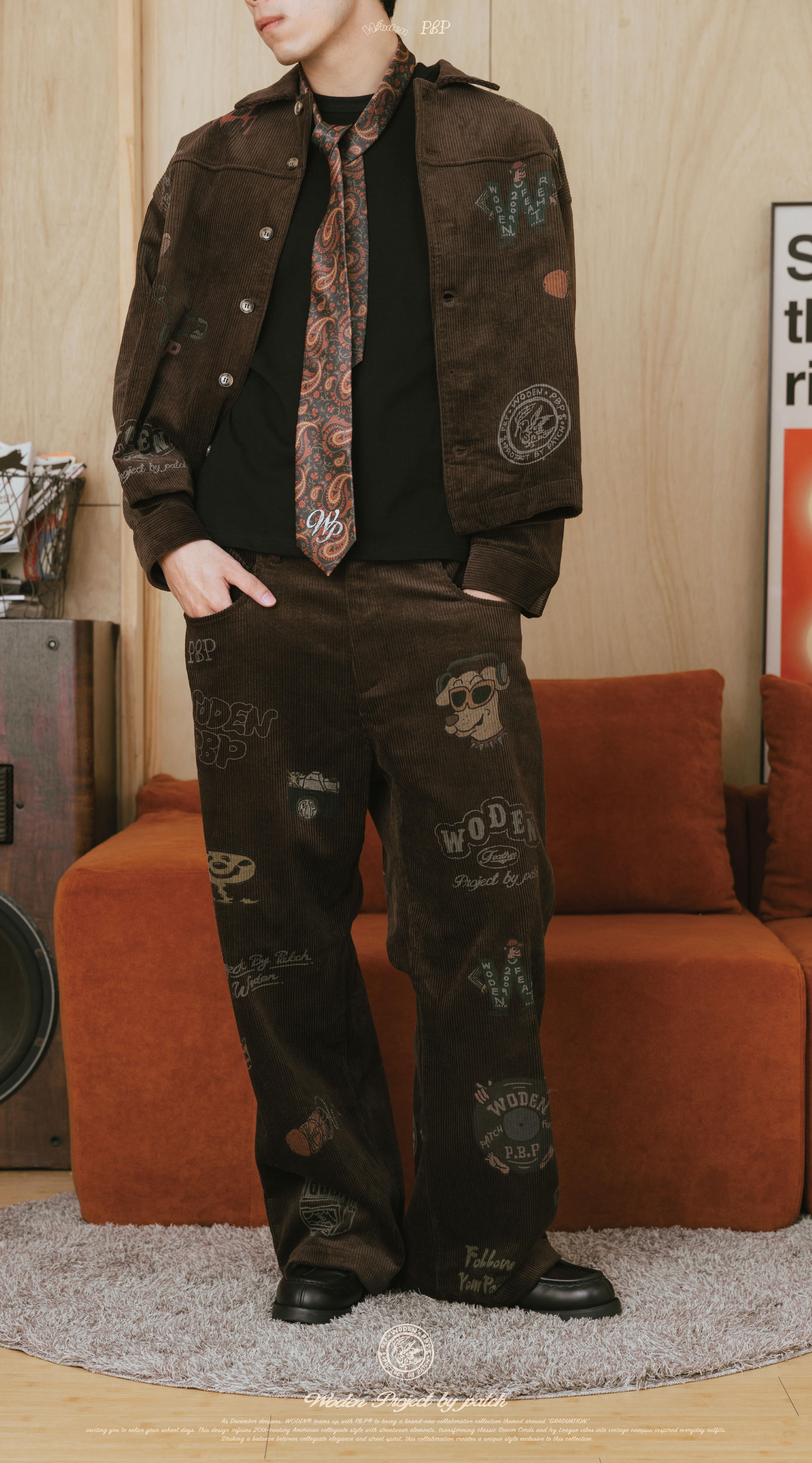 【車庫服飾】WODEN® X P.B.P® Senior cords Corduroy Pants