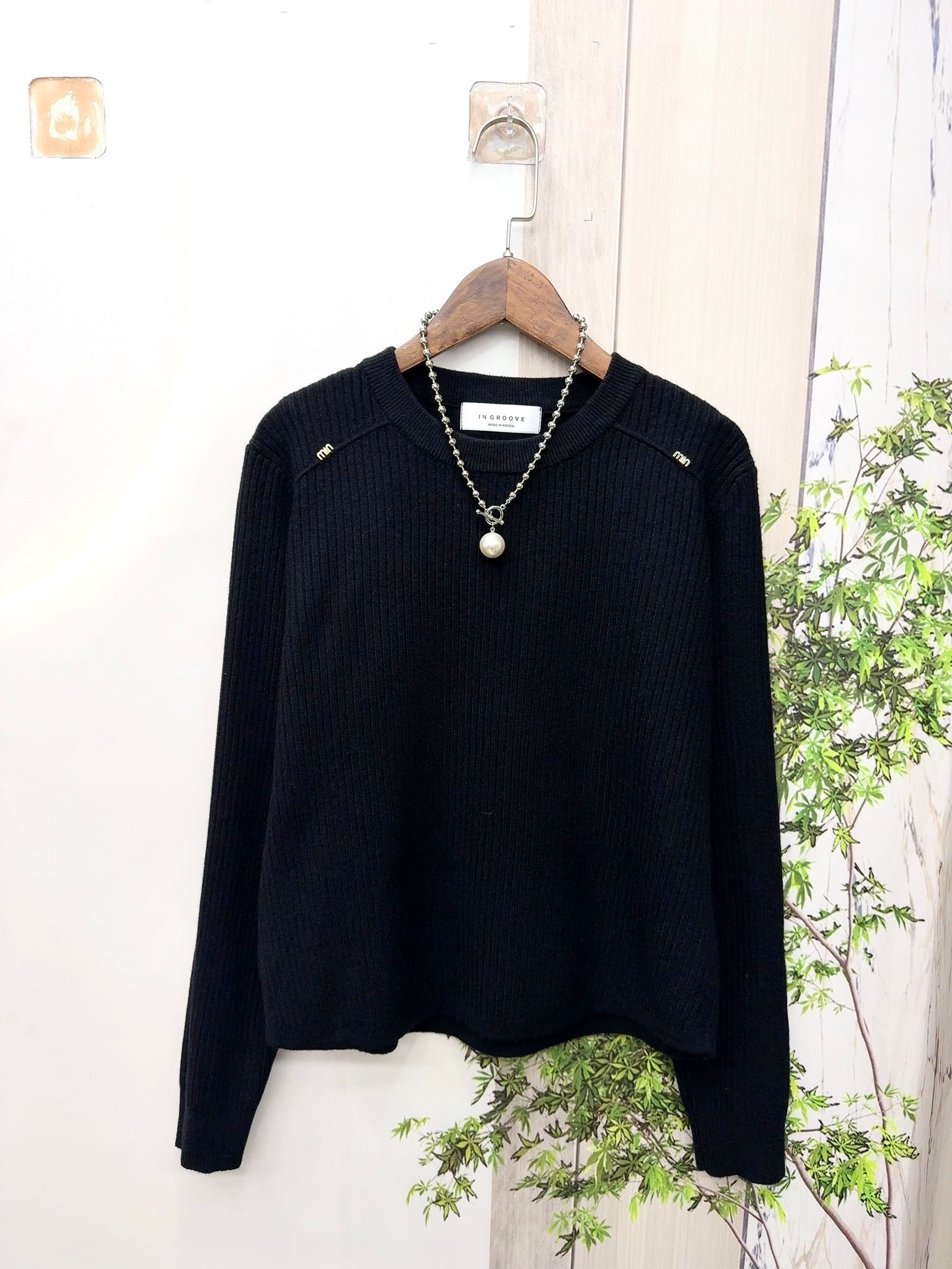 INGROOVE高質純色針織 top ～132A