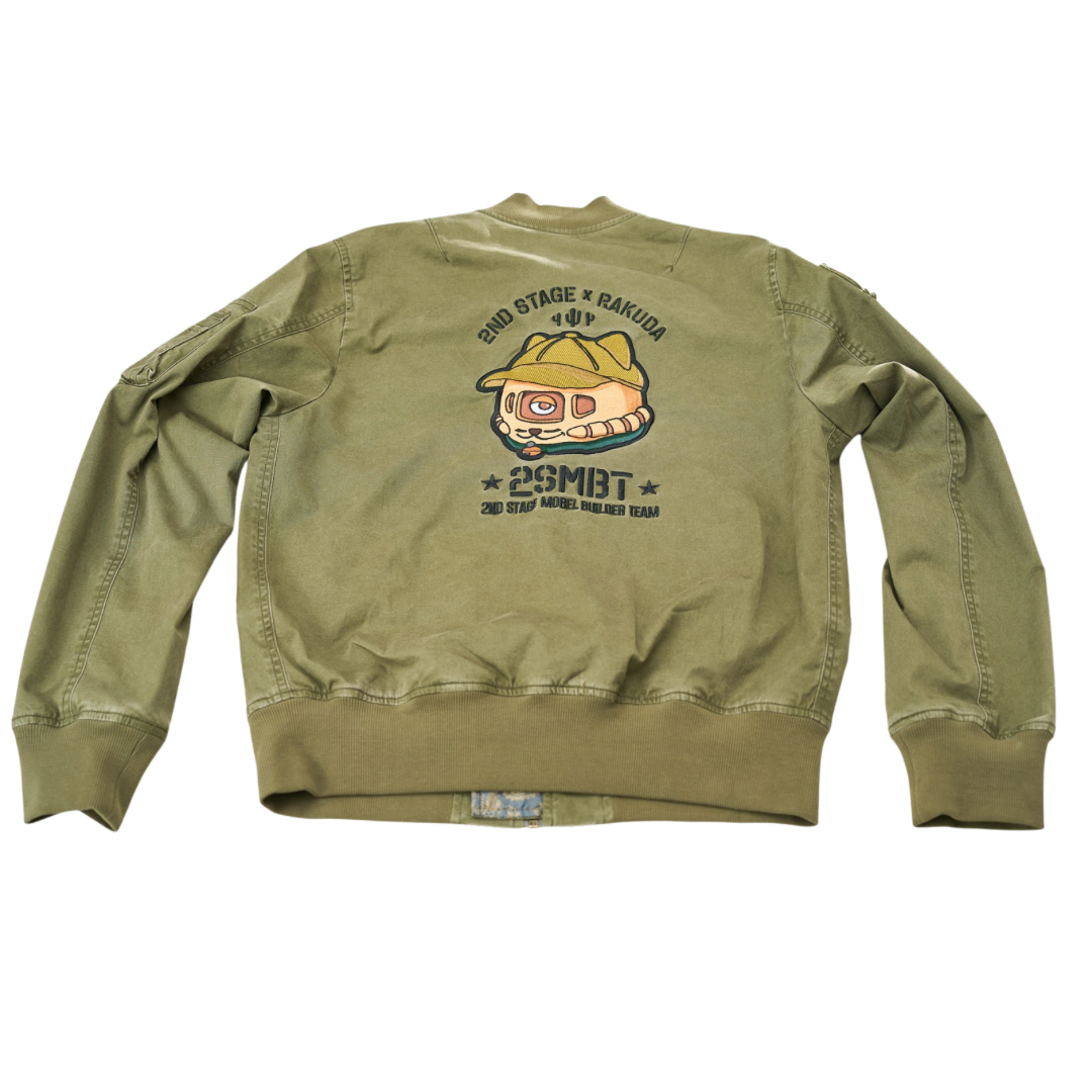Rakuda x 2nd Stage MA1 FADED WASHED JACKET  WASHED ARMY GREEN （洗水軍綠）