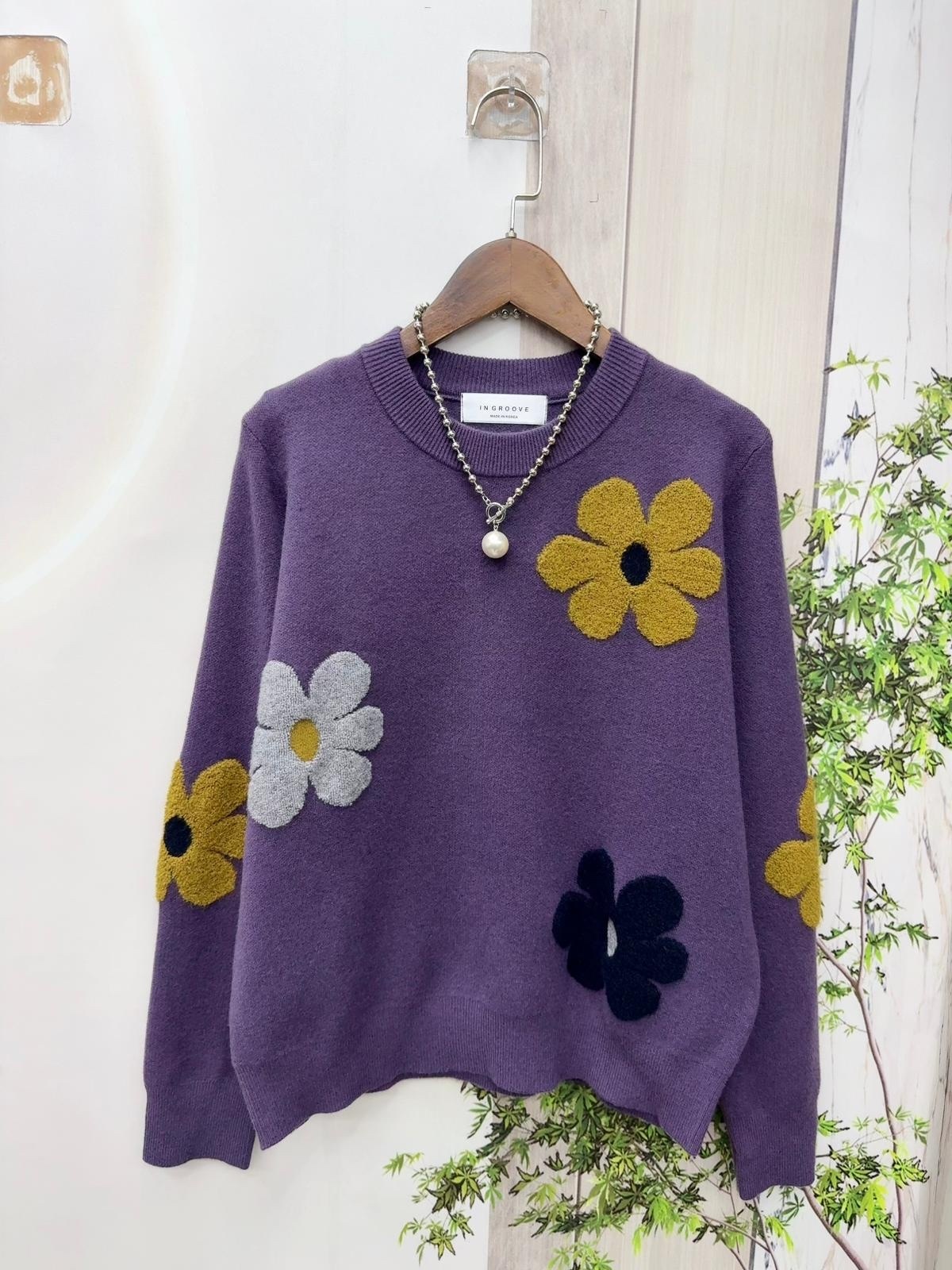 INGROOVE 高質撞色花花top ～132B