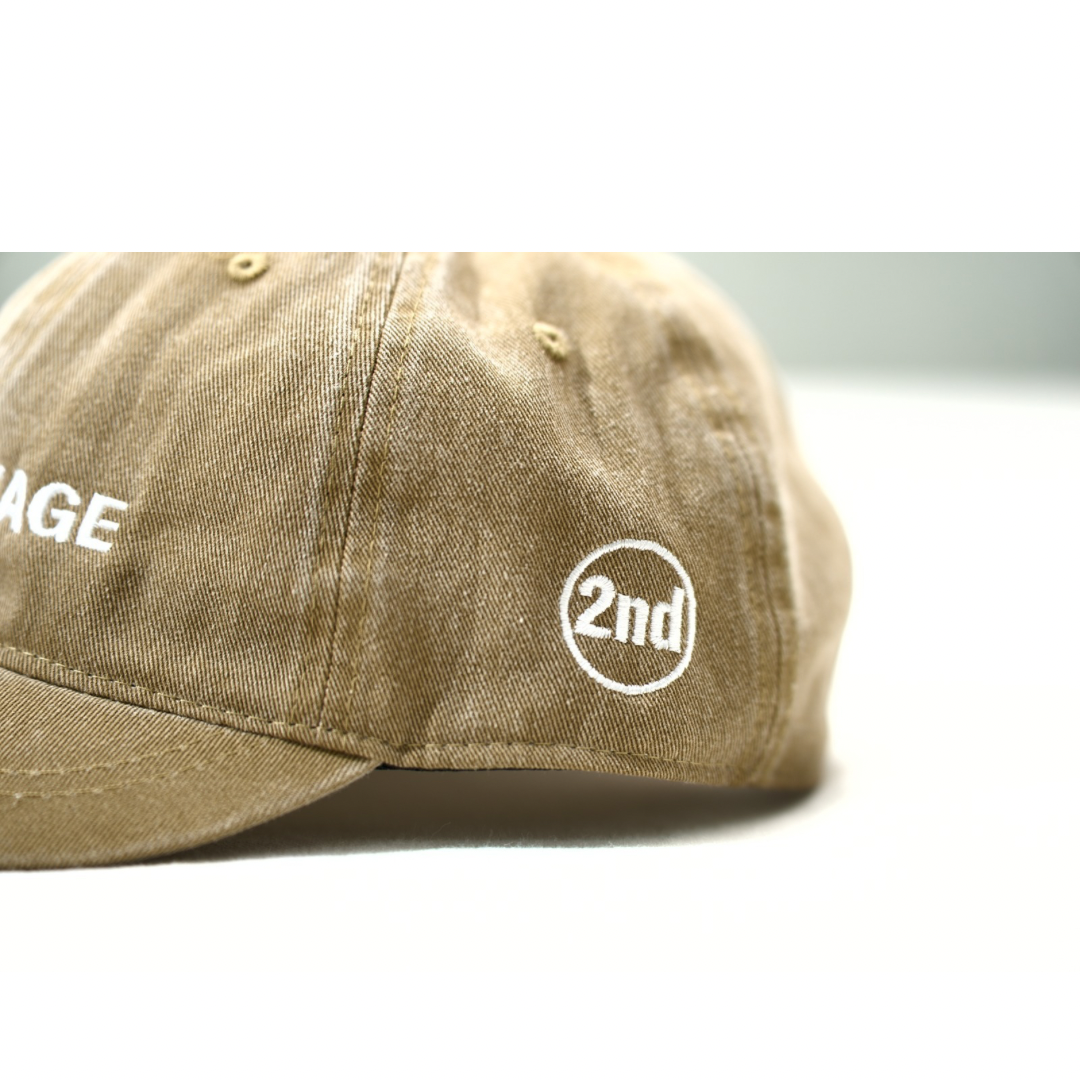 2nd Stage WASHED CAP (WASHED KHAKI  洗水卡其）