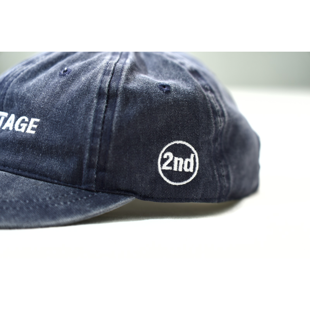 2nd Stage WASHED CAP (WASHED NAVY  洗水藍）