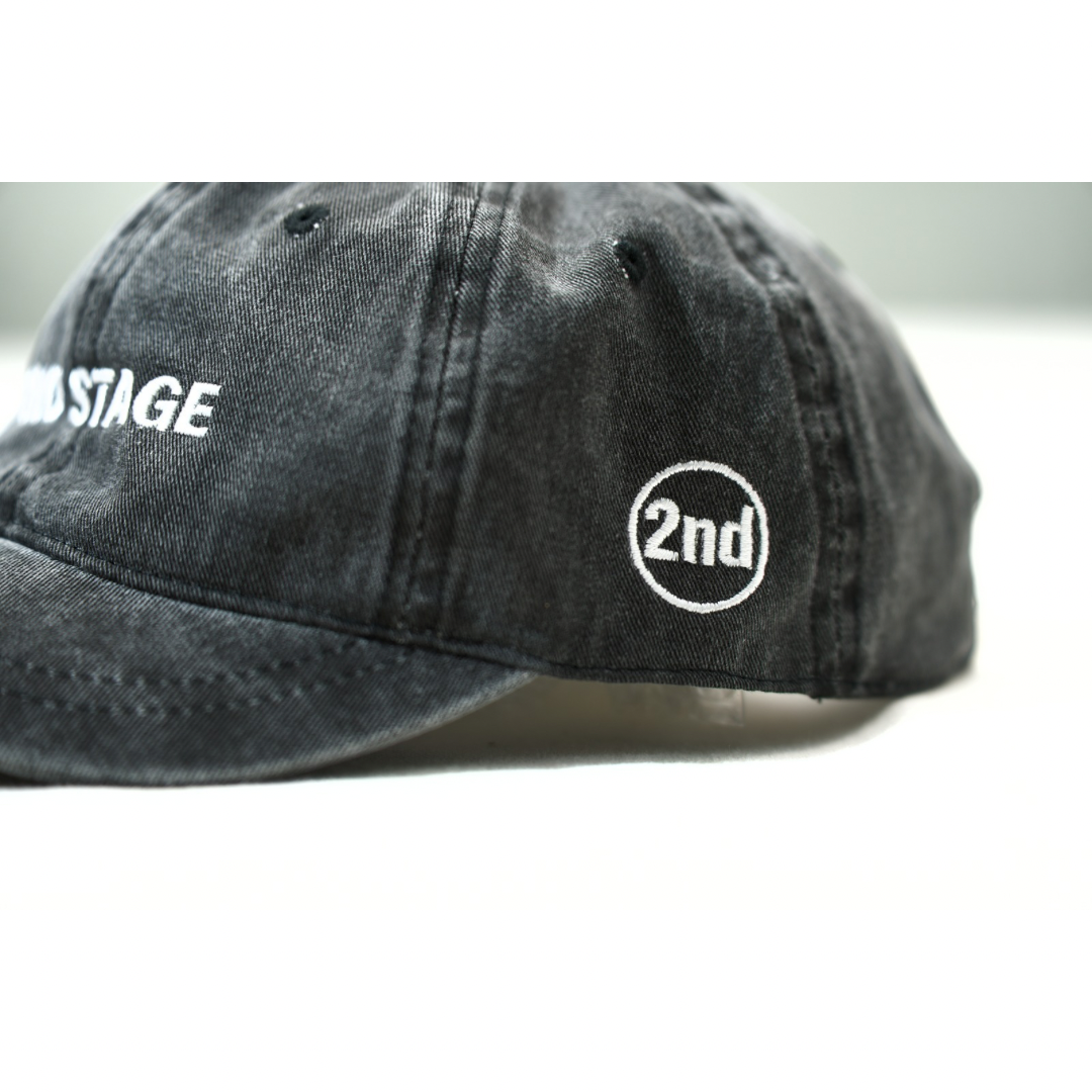2nd Stage WASHED CAP (WASHED BLACK  洗水黑）
