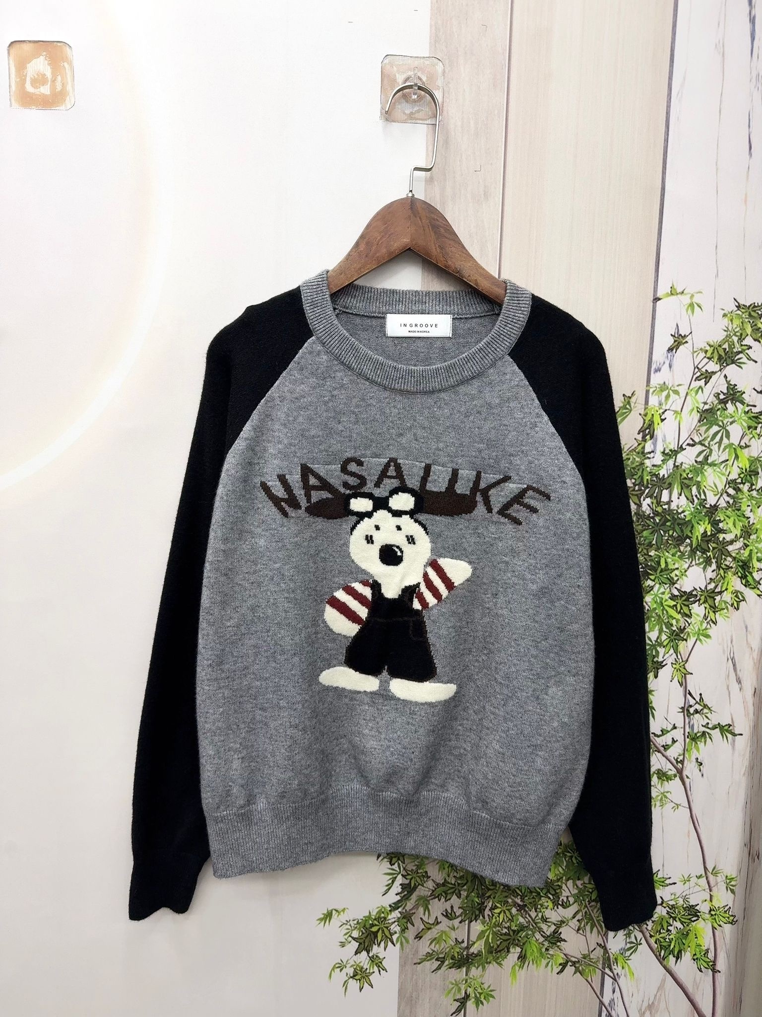 INGROOVE 高質卡通狗針織top ～132E