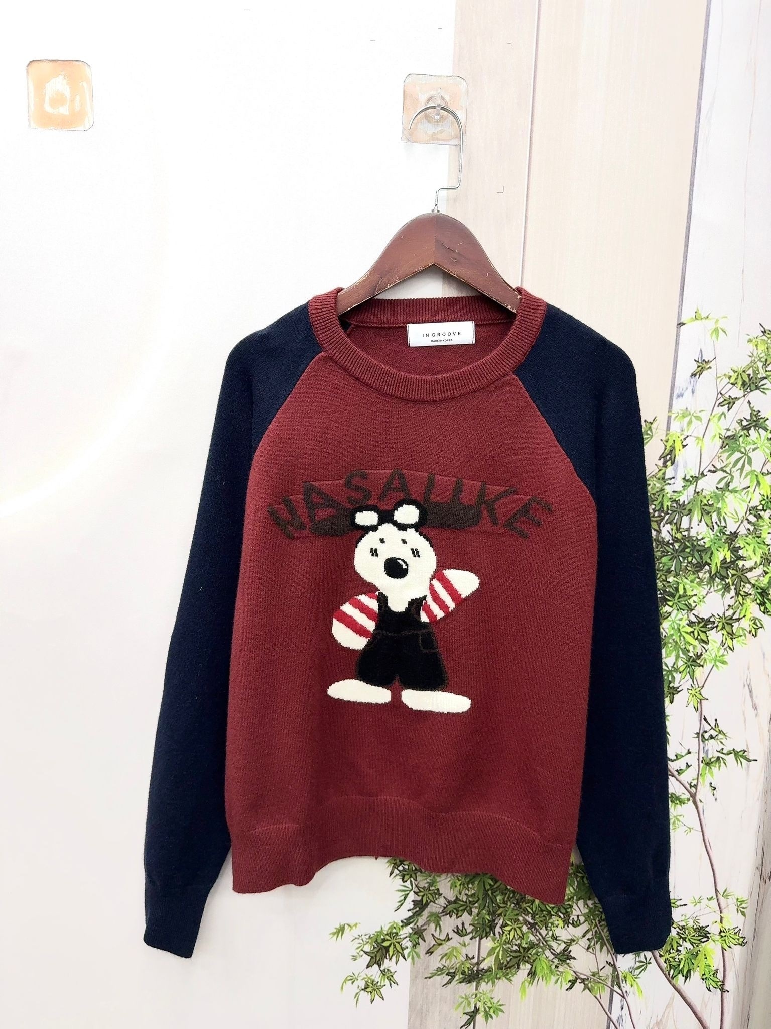 INGROOVE 高質卡通狗針織top ～132E