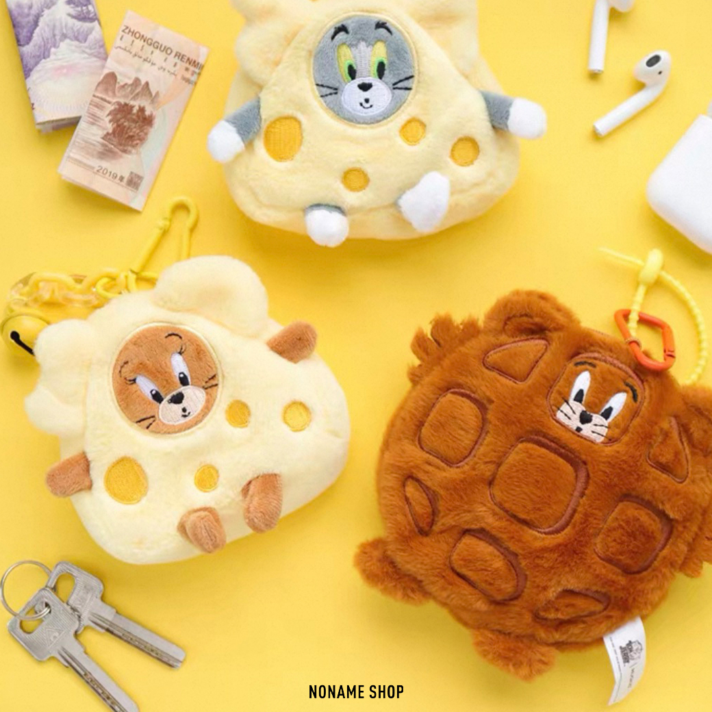 TOM & JERRY 湯姆貓與傑利鼠 毛絨 零錢包 耳機包 吊飾 五款