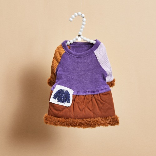 Louisdog 藍莓美拉德絎縫洋裝