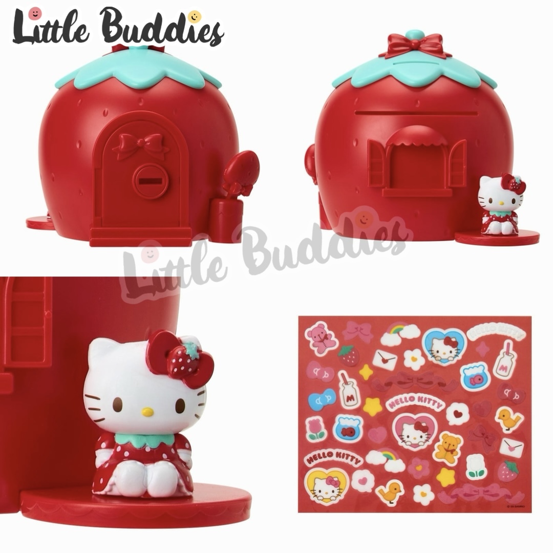 日本 Sanrio DIY草莓屋款錢罌