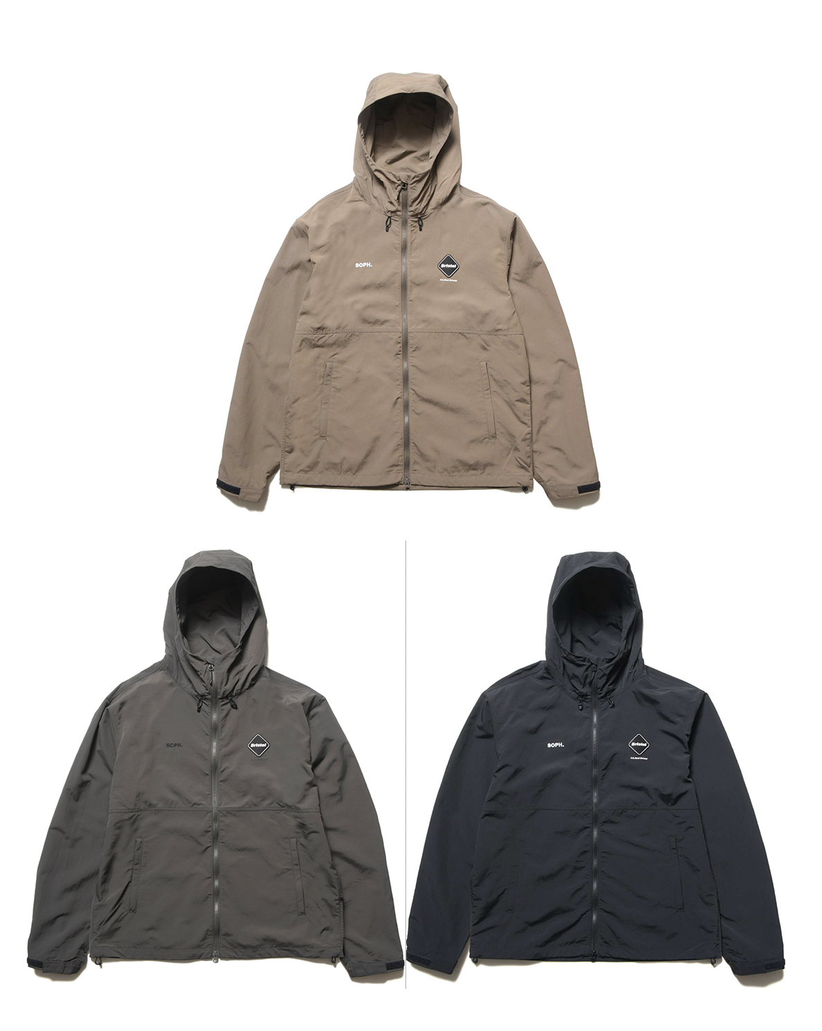 [Instock] F.C. Real Bristol  NYLON HOODED BLOUSON
