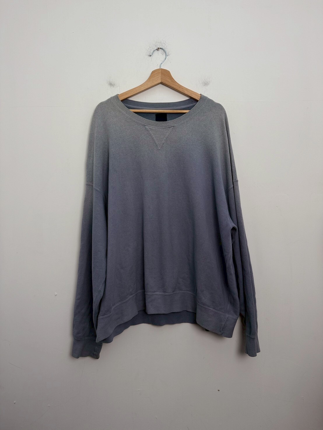 VISVIM AMPLUS SB SWEAT L/S DMGD SIZE 5