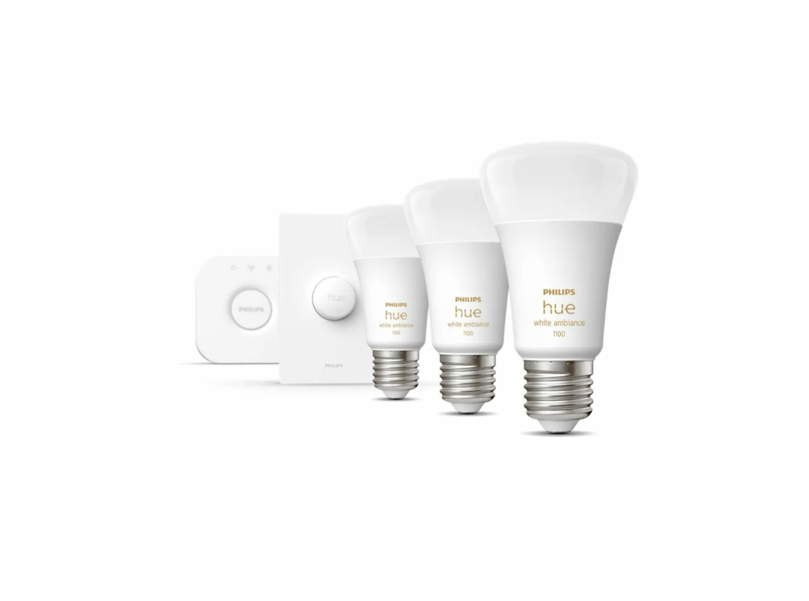 Philips Hue E27 黃白光燈泡入門套裝 (11W)