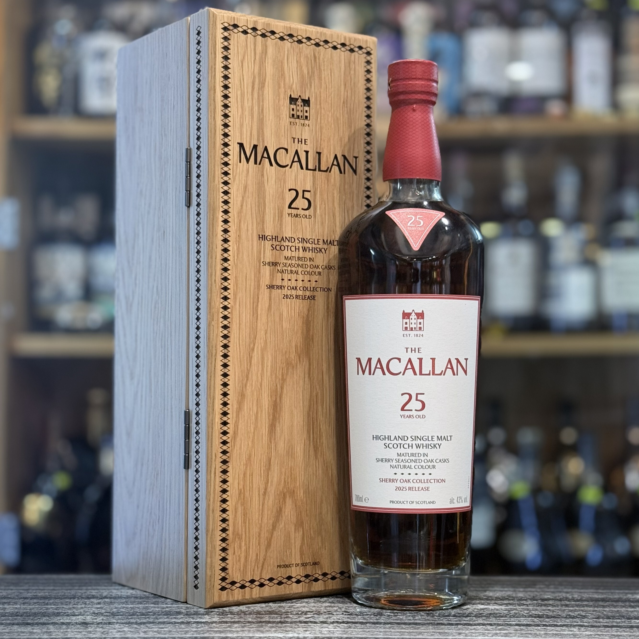 Macallan 25 Year Old Sherry Oak 2025 Release - 70cl/43%