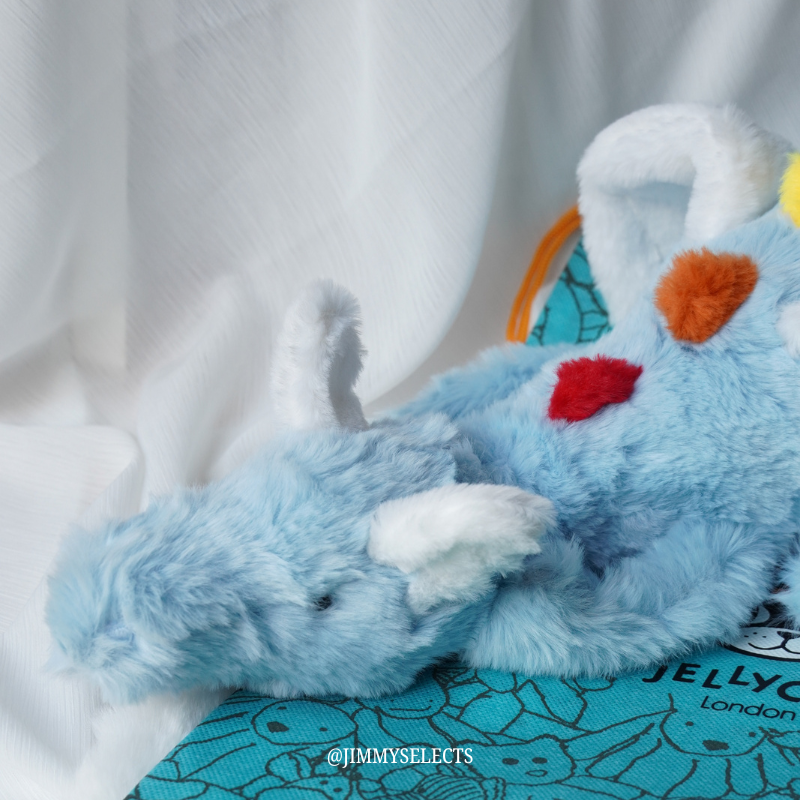【代購】Jellycat 天空藍（彩虹）雪龍｜療癒蓬鬆毛絨公仔