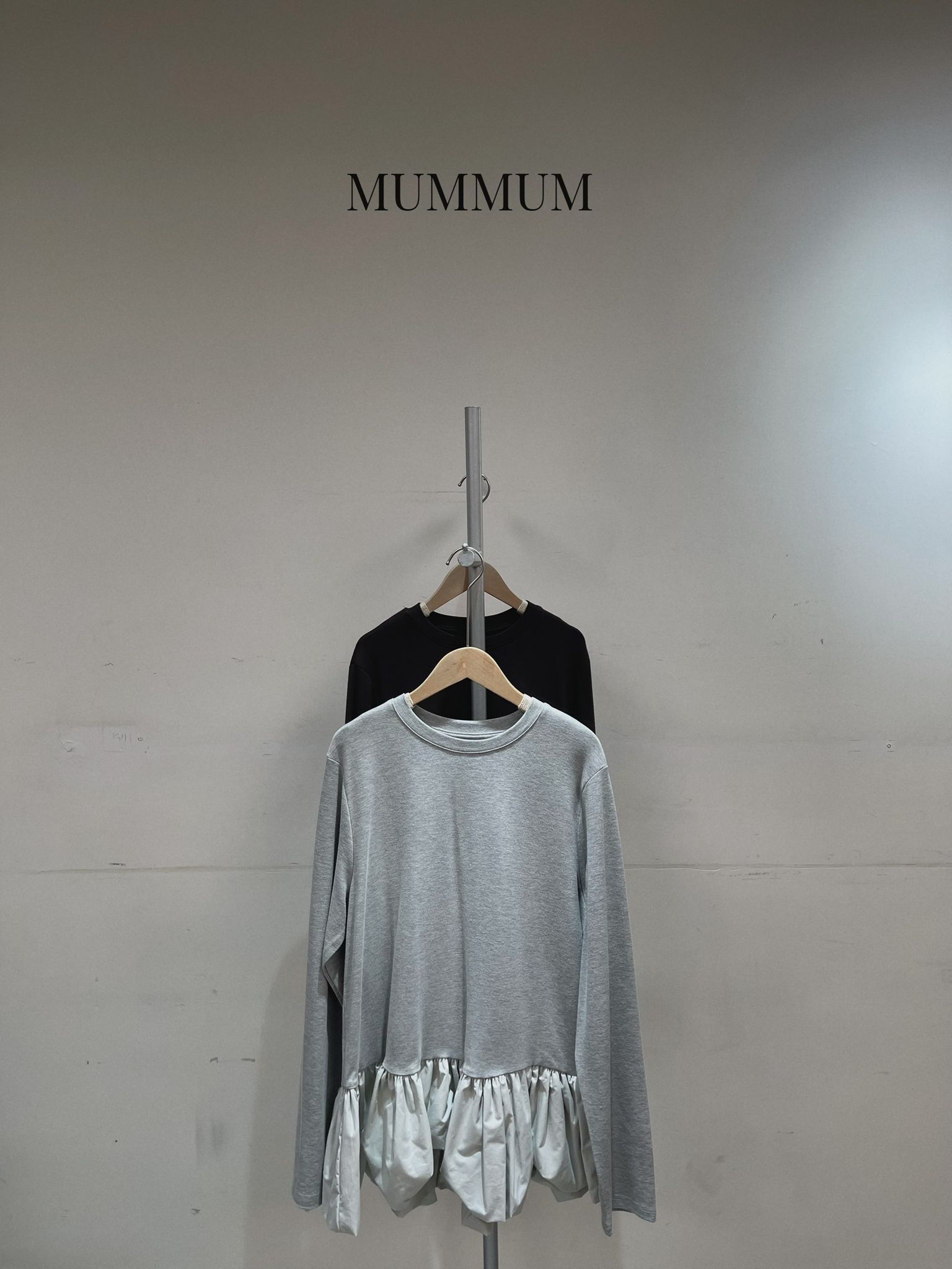 0213038a/有小裙擺休閒長T恤 40/40/27