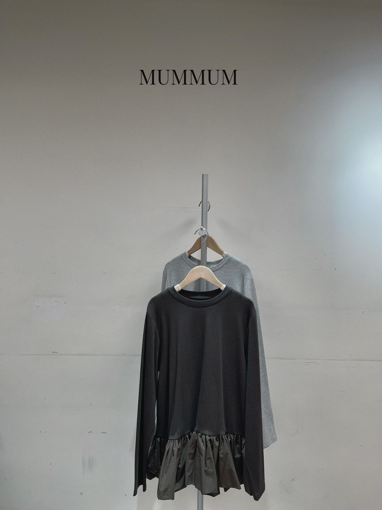 0213038a/有小裙擺休閒長T恤 40/40/27