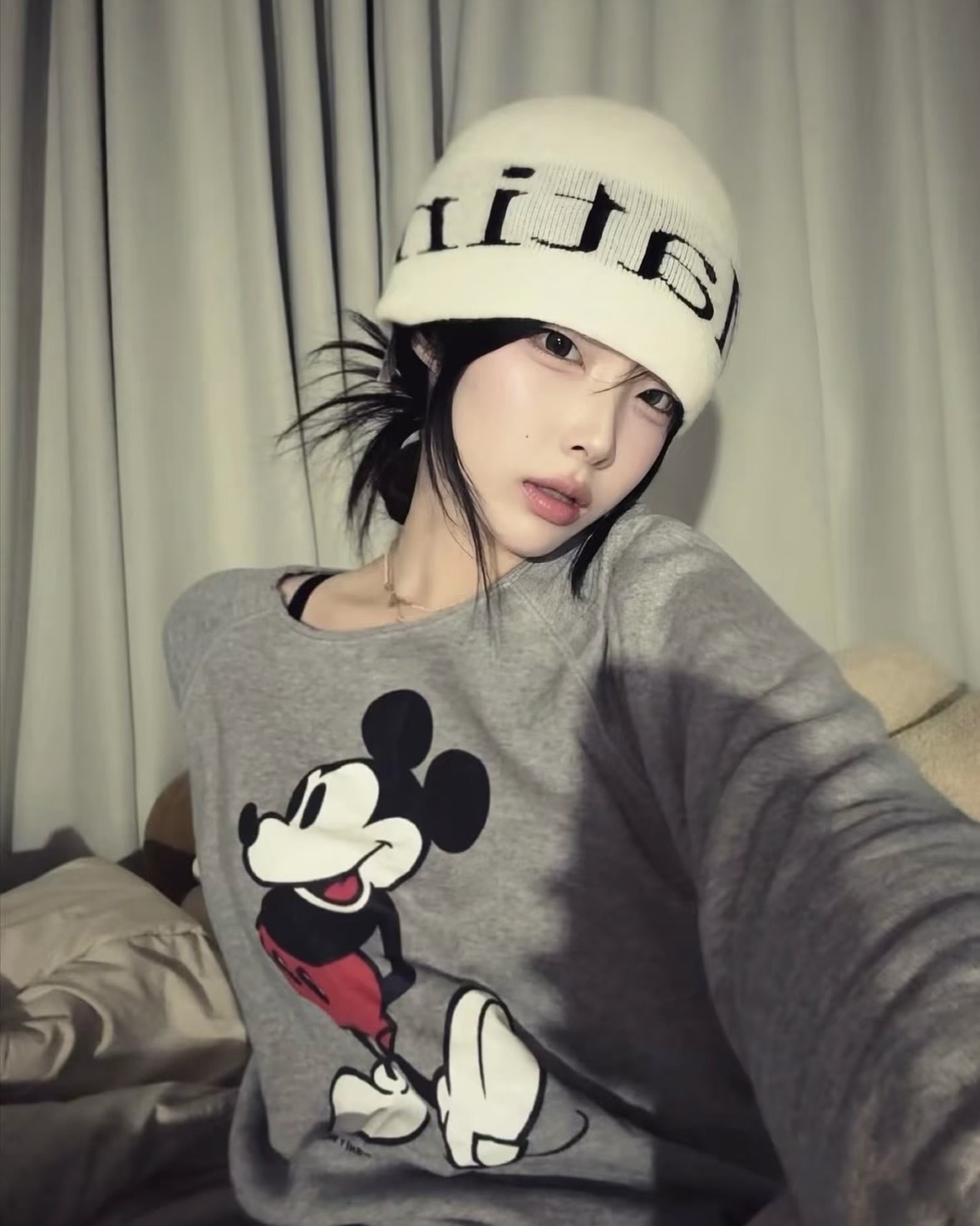 Matin Kim 針織 LOGO 大標 冷帽 毛帽 三色