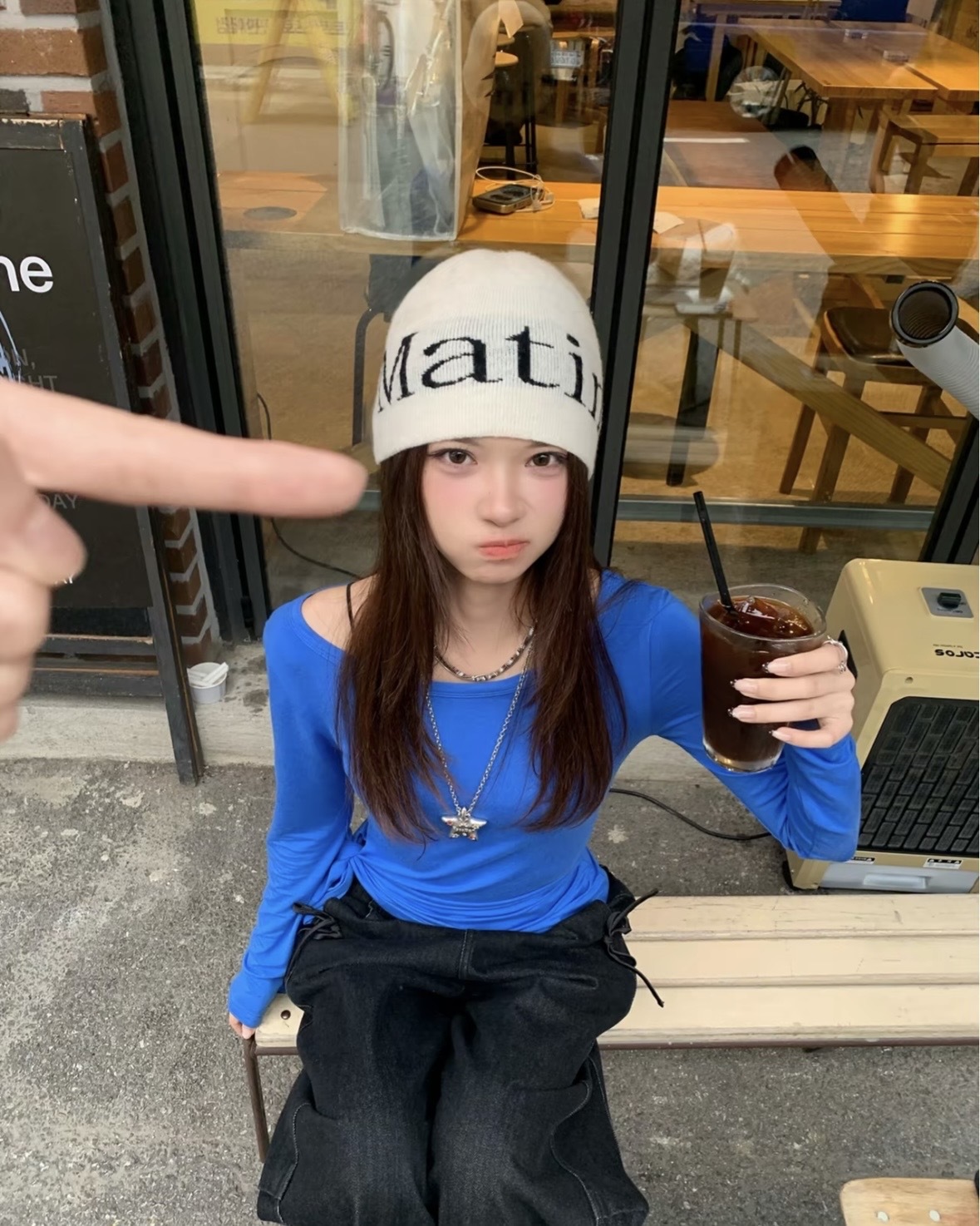 Matin Kim 針織 LOGO 大標 冷帽 毛帽 三色