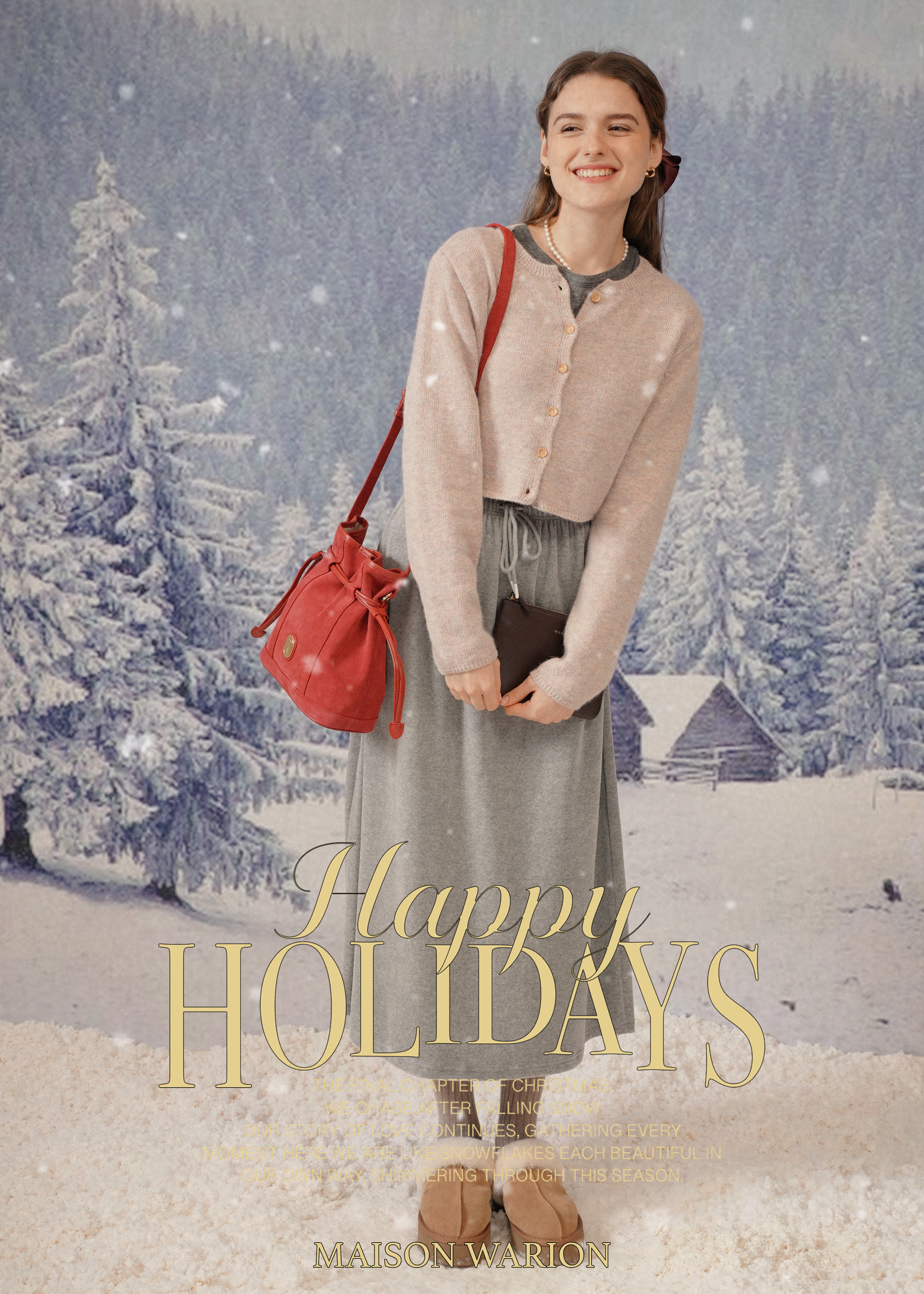 Lucie Raccoon Cardigan - Rosé