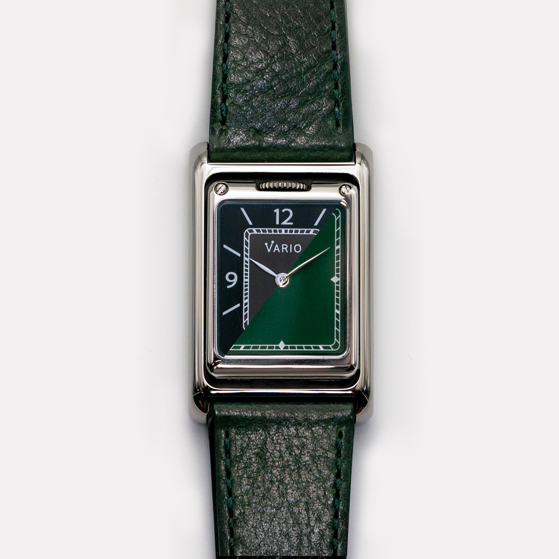 VERSA Reversible Dual Time Gunmetal-Green