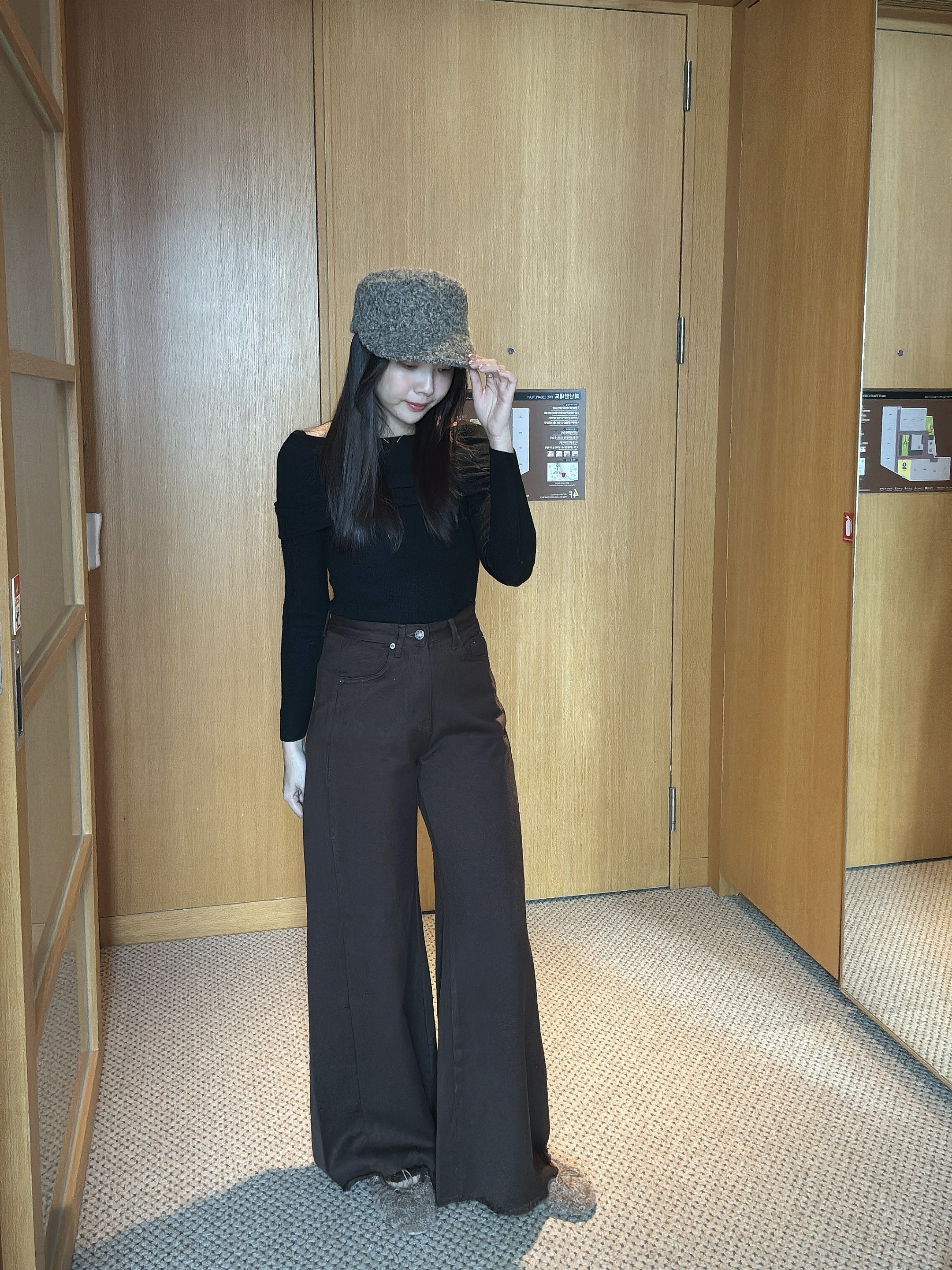 Q39 軟牛仔長腿褲S/M（咖/白/深藍）