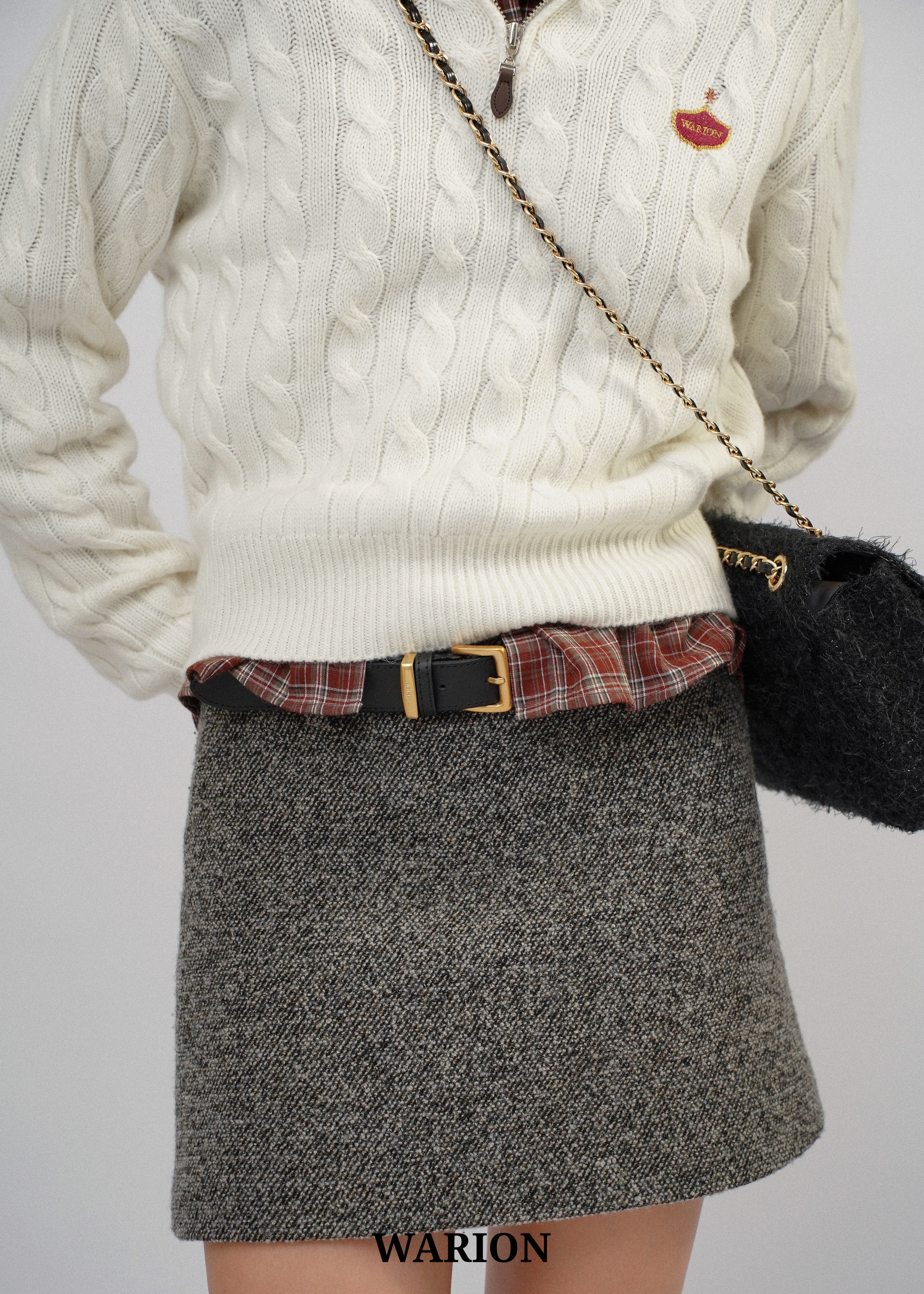 Duras Italian Leather Belt - Black