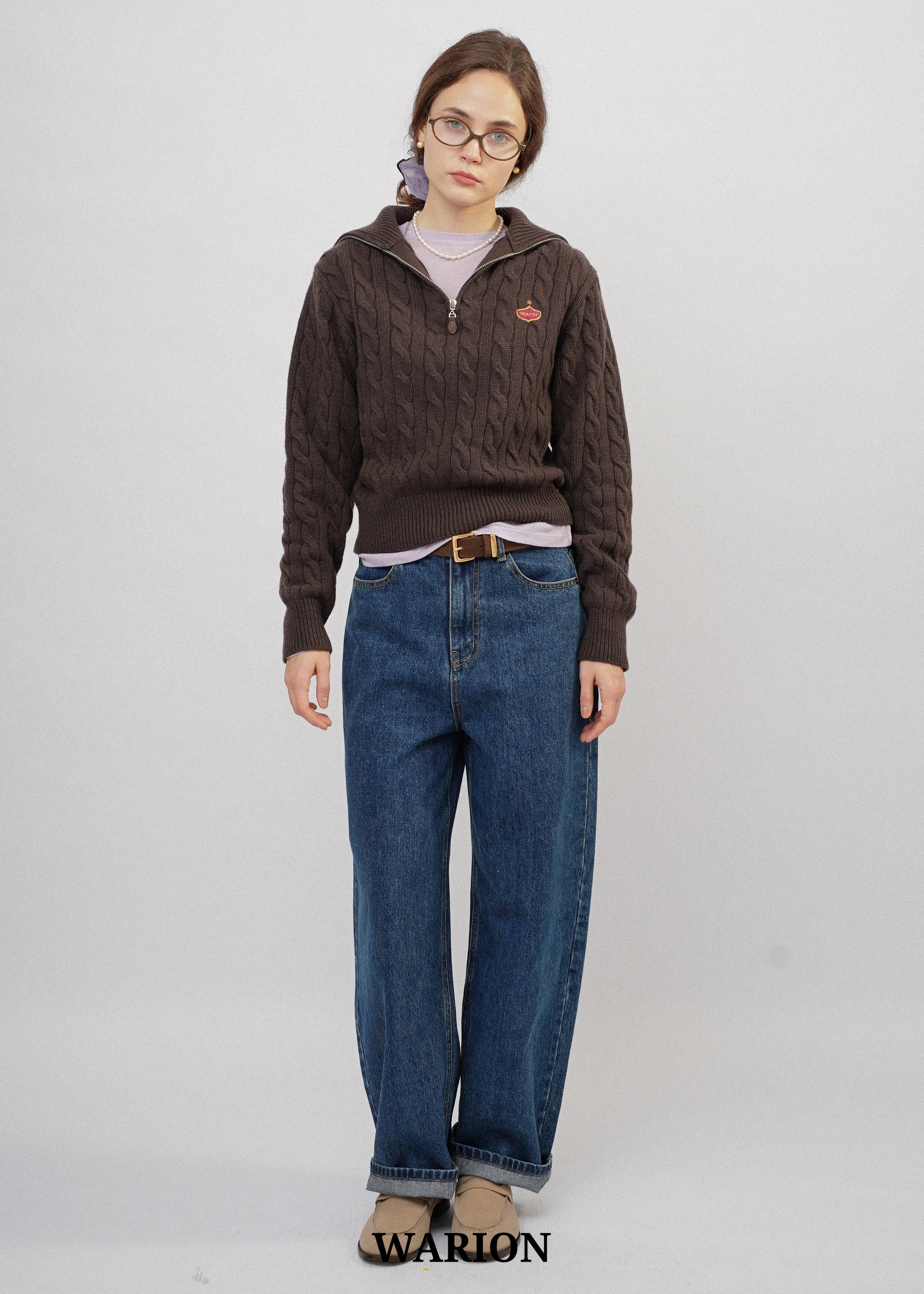 Duras Italian Leather Belt - Camel